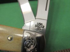 Case XX 2006 Scrolled Bolsters Stag Handle Blue Scroll Congress Pattern # 54052 SS