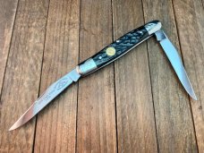 Canal Street Cutlery Muskrat Black Jigged Bone Engraved Bolsters 2010 1 of 50