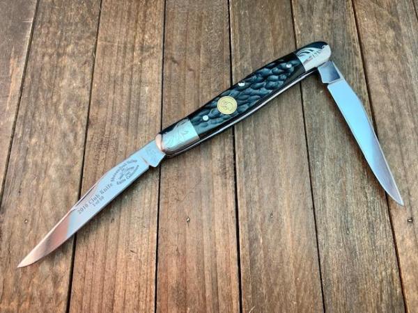 Canal Street Cutlery Muskrat Black Jigged Bone Engraved Bolsters 2010 1 of 50