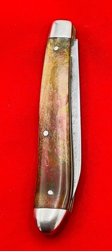 Vintage NEW YORK KNIFE CO #2079 Wharncliffe Peanut Jack Pocket Knife c1882-1931 Persian Shell Covers