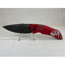 KERSHAW AUTO 7100RDBW Custom Deadpool Red Launch 1 NEAR MINT (Z 54926)