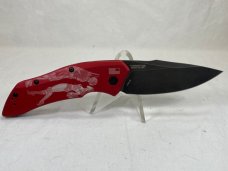 KERSHAW AUTO 7100RDBW Custom Deadpool Red Launch 1 NEAR MINT (Z 54926) 