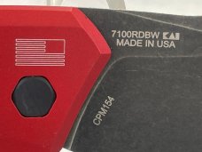 KERSHAW AUTO 7100RDBW Custom Deadpool Red Launch 1 NEAR MINT (Z 54926) 