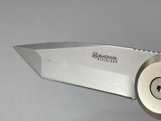 BOKER MAGNUM BO008 SS Silver Tanto Automatic w Box NEAR MINT (Z 54646) 
