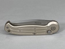 BOKER MAGNUM BO008 SS Silver Tanto Automatic w Box NEAR MINT (Z 54646) 