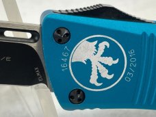 2016 MICROTECH Black Finished ELMAX Teal Troodon S/E Automatic OTF MINT IN BOX (Z 54624) 