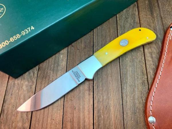 Moore Maker Fixed Blade Yellow Rose Smooth Bone 2018