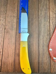 Moore Maker Fixed Blade Yellow Rose Smooth Bone 2018