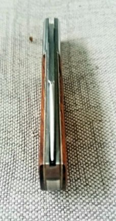 Margrate Custom Lanny..Ironwood & N690...3 7/8" clsd.liners..spacers..scalloped bolster.coa,slip,bo.