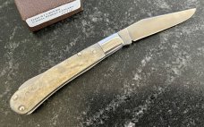 Canal Street Cutlery AAPK 2011 Forum Knife, Pinchlock , Amazing White Tail Deer Antler Handle, New 
