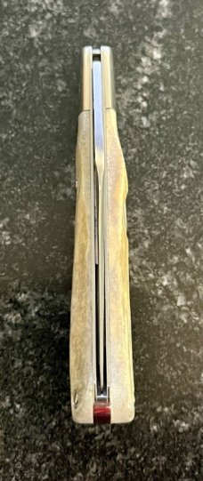 Canal Street Cutlery AAPK 2011 Forum Knife, Pinchlock , Amazing White Tail Deer Antler Handle, New 