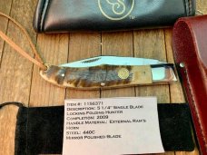 Canal Street Cutlery Locking Folding Hunter External Ram’s Horn 2009 1 of 50 