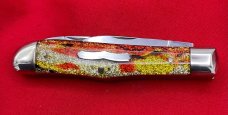  FIGHT’N ROOSTER Dogleg Swell Center Jack Pocket Knife Antique Christmas Tree