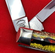  FIGHT’N ROOSTER Dogleg Swell Center Jack Pocket Knife Antique Christmas Tree