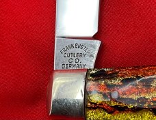 FIGHT'N ROOSTER 2-Blade “TEXAS JACK” or Moose Folding Pocket Knife Christmas Tree Scales 1st Gen