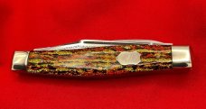 FIGHT'N ROOSTER 2-Blade “TEXAS JACK” or Moose Folding Pocket Knife Christmas Tree Scales 1st Gen