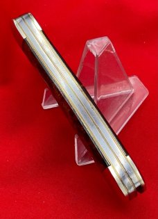 FIGHT'N ROOSTER 2-Blade Hawbaker Muskrat Jack Pocket Knife Christmas Tree Scales 2n Gen NM 1982-94