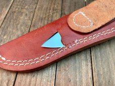 Canal Street Cutlery Fixed Blade Amber Stag Bone