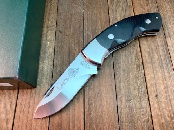 Canal Street Cutlery Custom Shop Lockback Micarta Handles Made for the North American Hunting Club