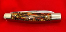 FIGHT’N ROOSTER 3-Blade 3-Backspring Serpentine Jack Pocket Knife Christmas Tree Scales Gen2 1982-94