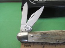 Buck Creek Stag Swell Center Whittler Made in Solingen Germany 
