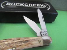 Buck Creek Stag Swell Center Whittler Made in Solingen Germany 