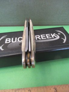 Buck Creek Stag Swell Center Whittler Made in Solingen Germany 