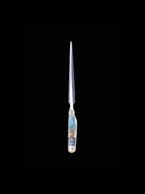 Scrimshaw Tall Ship Colored Design Scrimshaw Collection Letter Opener Knife