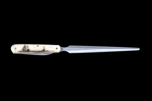 Scrimshaw Tall Ship Design Scrimshaw Collection Letter Opener Knife
