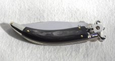 NEW A.G.A. CAMPOLIN BRAZILIAN HORN LEVER LOCK SHELL PULLER NICKEL SILVER BOLSTERS ONLY 300 MADE