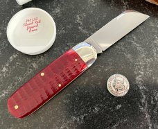 Great Eastern Cutlery Northfield 363122 Toenail Clipper, Blood Red Jig Bone Handle, (GEC 36), New 