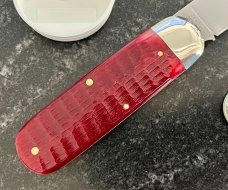 Great Eastern Cutlery Northfield 363122 Toenail Clipper, Blood Red Jig Bone Handle, (GEC 36), New 
