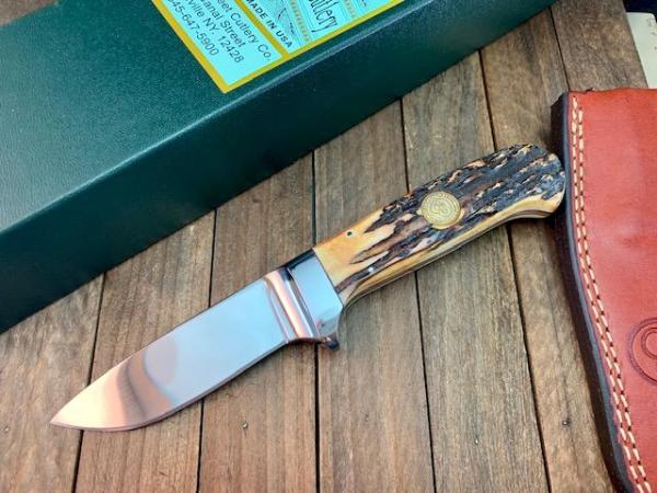 Canal Street Cutlery Fixed Blade Designed by D’Holder Stag Canal Street Cutlery Fixed Blade Designed by D’Holder Stag