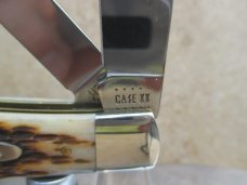 Case XX Amber Jigged Bone 6254 Trapper  New In Box 