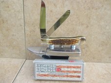 Case XX Amber Jigged Bone 6254 Trapper  New In Box 