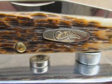 Case XX Amber Jigged Bone 6254 Trapper  New In Box 