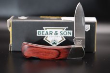 BEAR & SON 3" EXECUTIVE ROSEWOOD DROP POINT