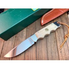 Canal Street Cutlery Catskill Hunter Drop Point Smooth Antique White Bone D2 2012