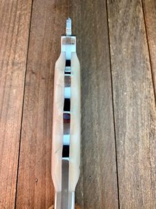 Canal Street Cutlery Catskill Hunter Drop Point Smooth Antique White Bone D2 2012