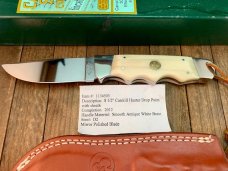 Canal Street Cutlery Catskill Hunter Drop Point Smooth Antique White Bone D2 2012