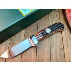Canal Street Cutlery D’Holder Design Drop Point Hunter Amber Stag Bone 2006