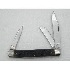 Queen Cutlery #16 Stockman, 1945 - 1948, 3 3/8” closed, Rogers bone handles
