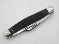 Queen Cutlery #16 Stockman, 1945 - 1948, 3 3/8” closed, Rogers bone handles