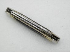 Queen Cutlery #18 Heavy Jack:  3 5/8” closed, 1960s , genuine Winterbotton bone handles