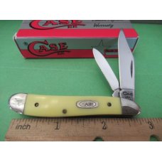 Case XX 1995 Yellow Derlin Handle Peanut Pattern 3220 CV