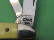 Case XX 1995 Yellow Derlin Handle Peanut Pattern # 3220 CV