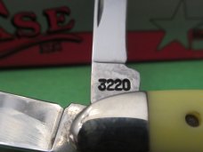 Case XX 1995 Yellow Derlin Handle Peanut Pattern # 3220 CV
