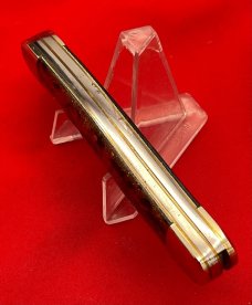 FIGHT'N ROOSTER 2-Blade Hawbaker Jack Folding Pocket Knife Christmas Tree Scales 2nd Gen MINT