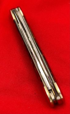 FIGHT'N ROOSTER 2-Blade Hawbaker Jack Folding Pocket Knife Christmas Tree Scales 2nd Gen MINT