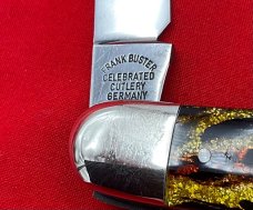 FIGHT'N ROOSTER 2-Blade Hawbaker Jack Folding Pocket Knife Christmas Tree Scales 2nd Gen MINT